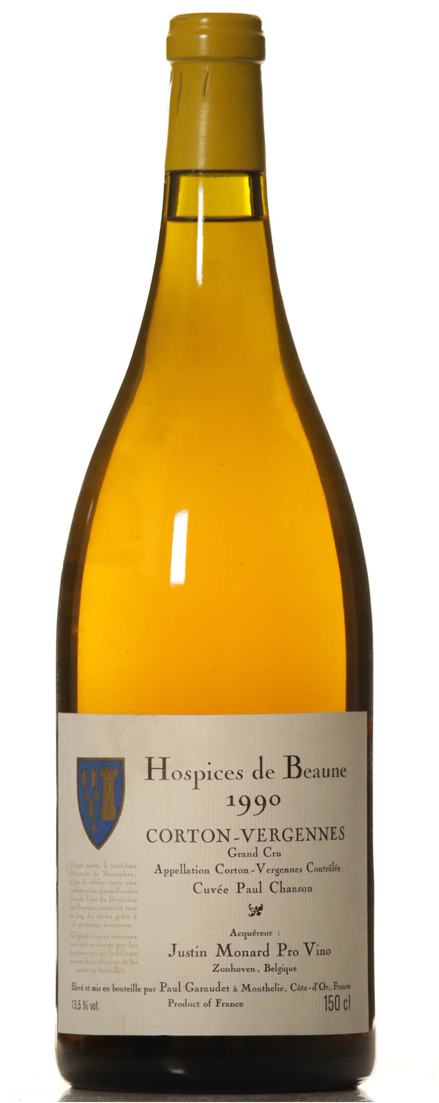 Corton Vergennes Cuvee Paul Chanson 1990 Paul Garaudet Magnum – Hospices de Beaune - VINEUT