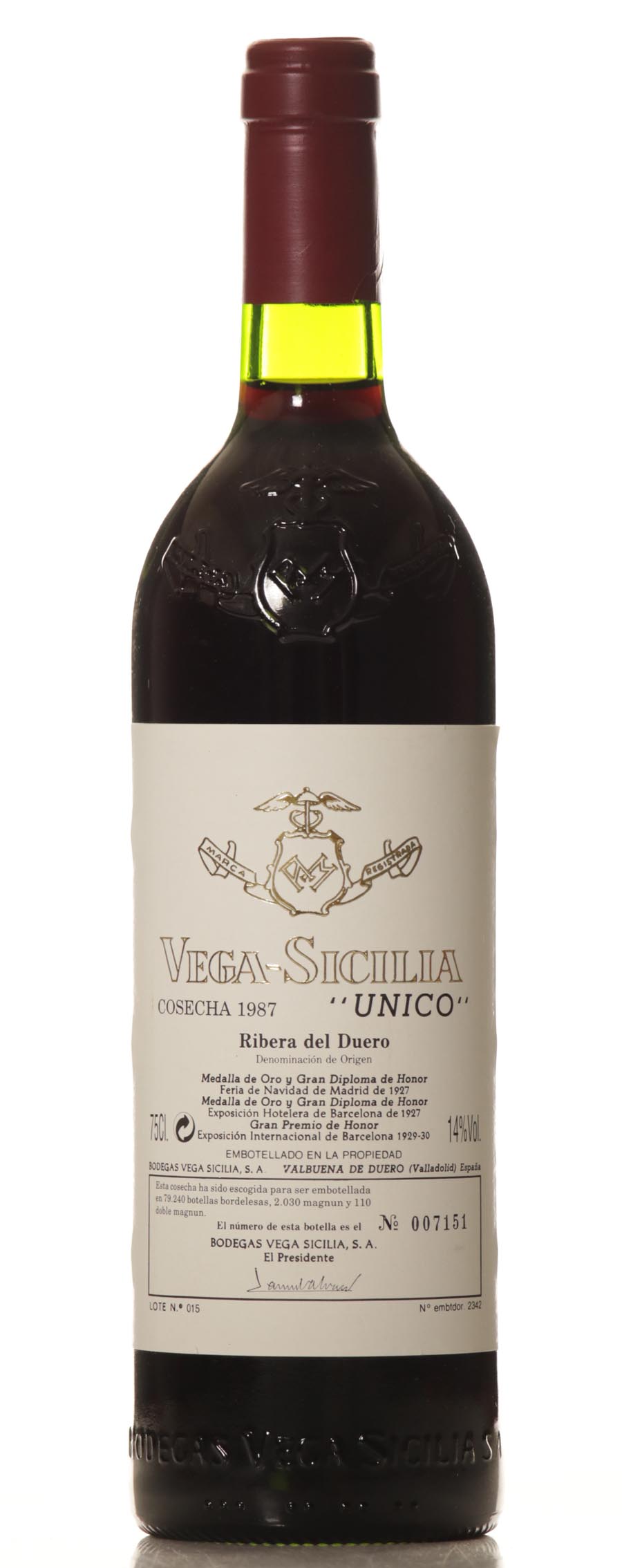 Vega Sicilia Unico 1987 – Image 2