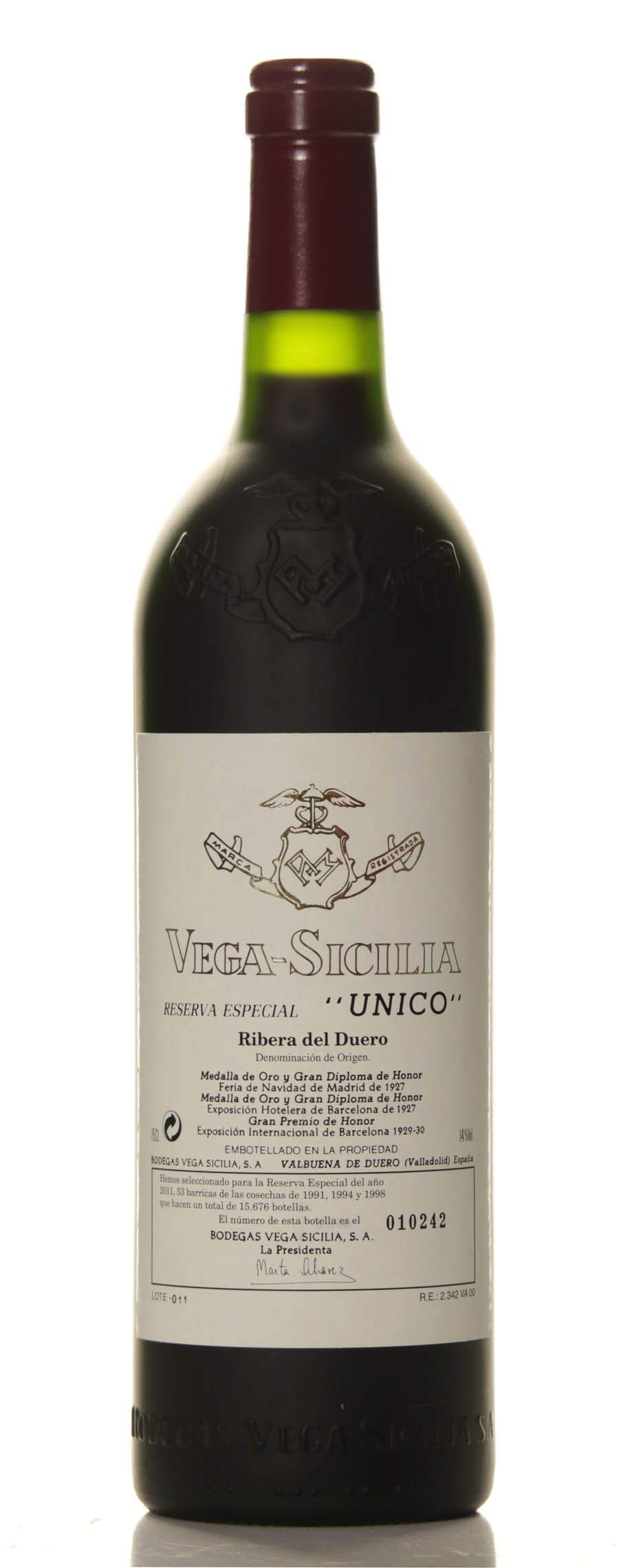 Vega Sicilia Especial 91-94-98 release 2011